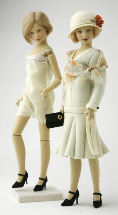 Evelyn is a poseable doll
